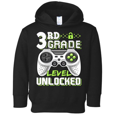 3rd Grade Level Unlocked For Back To School Toddler Hoodie