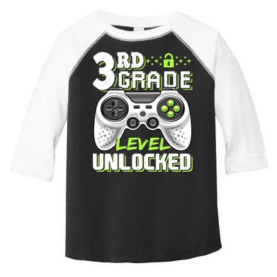 3rd Grade Level Unlocked For Back To School Toddler Fine Jersey T-Shirt