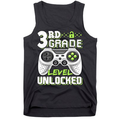 3rd Grade Level Unlocked For Back To School Tank Top