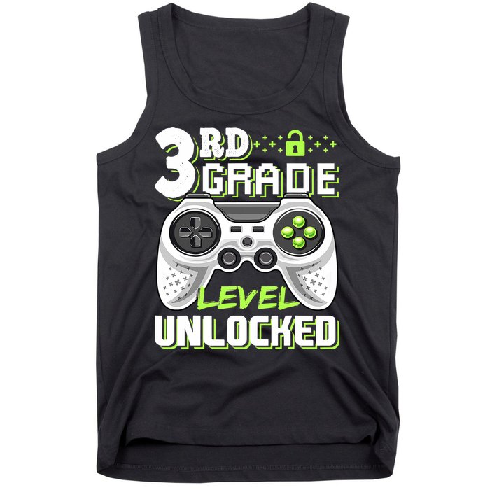 3rd Grade Level Unlocked For Back To School Tank Top