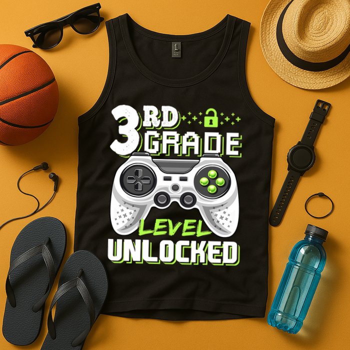 3rd Grade Level Unlocked For Back To School Tank Top