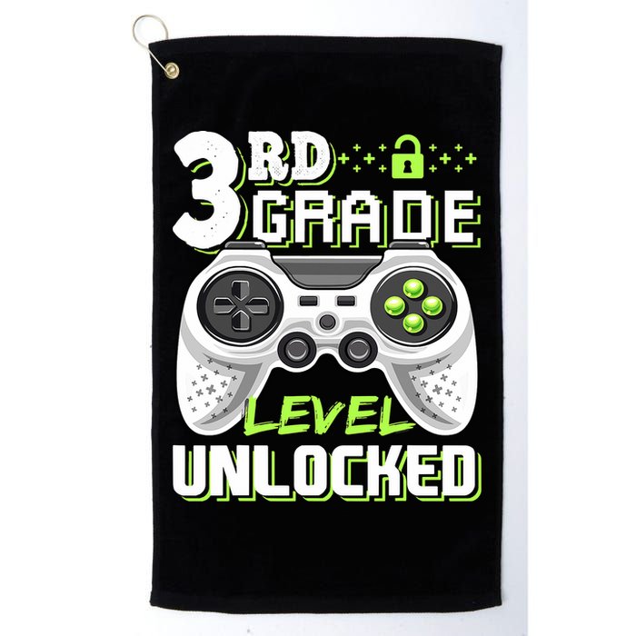 3rd Grade Level Unlocked For Back To School Golf Towel