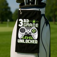 3rd Grade Level Unlocked For Back To School Golf Towel