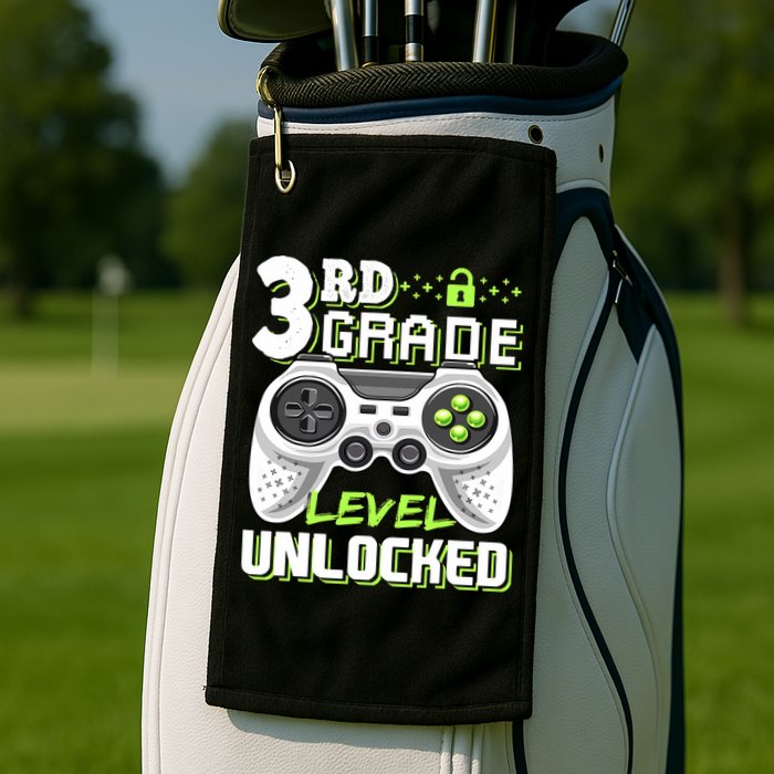 3rd Grade Level Unlocked For Back To School Golf Towel