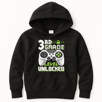 3rd Grade Level Unlocked For Back To School Kids Hoodie