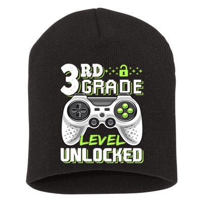 3rd Grade Level Unlocked For Back To School Short Acrylic Beanie