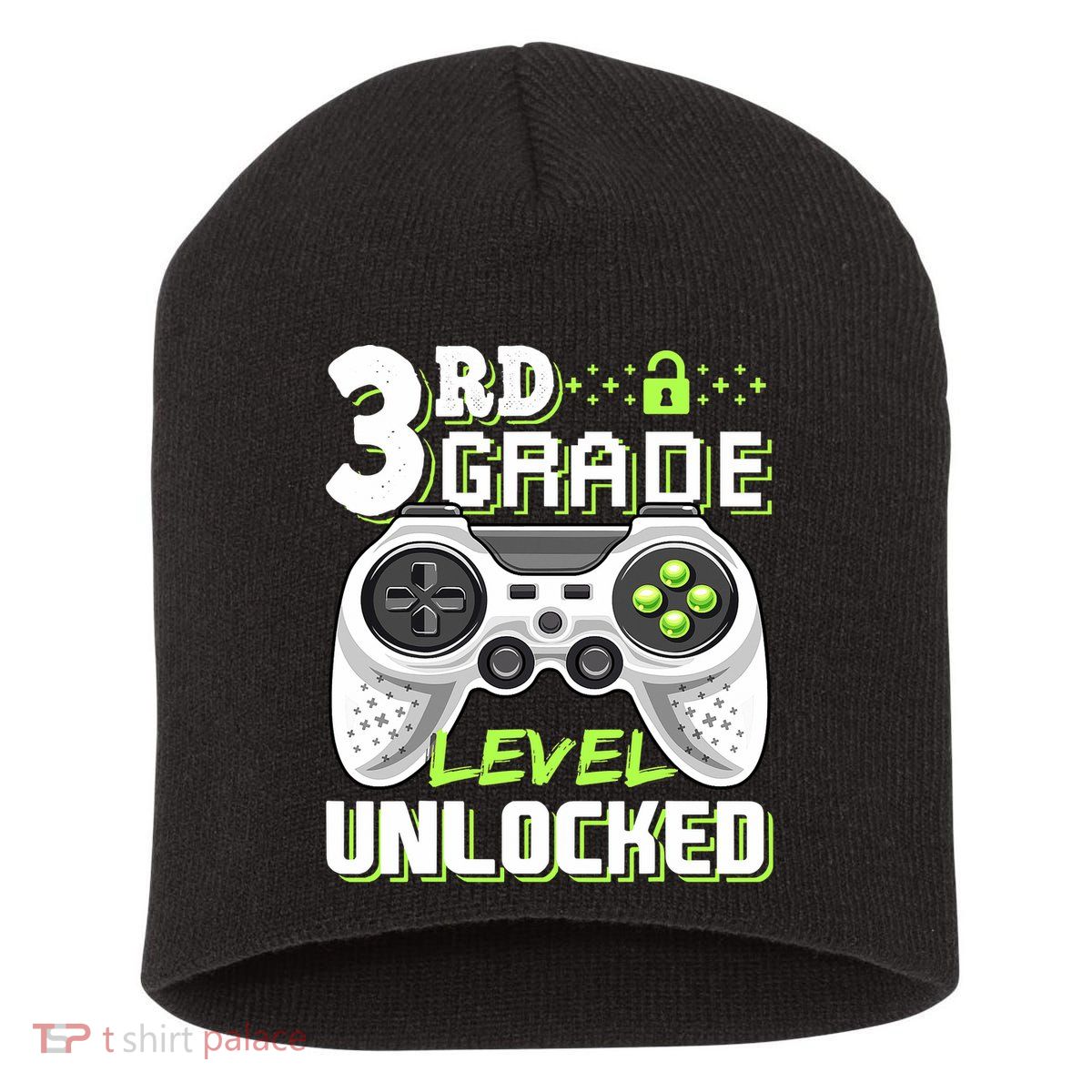 3rd Grade Level Unlocked For Back To School Short Acrylic Beanie