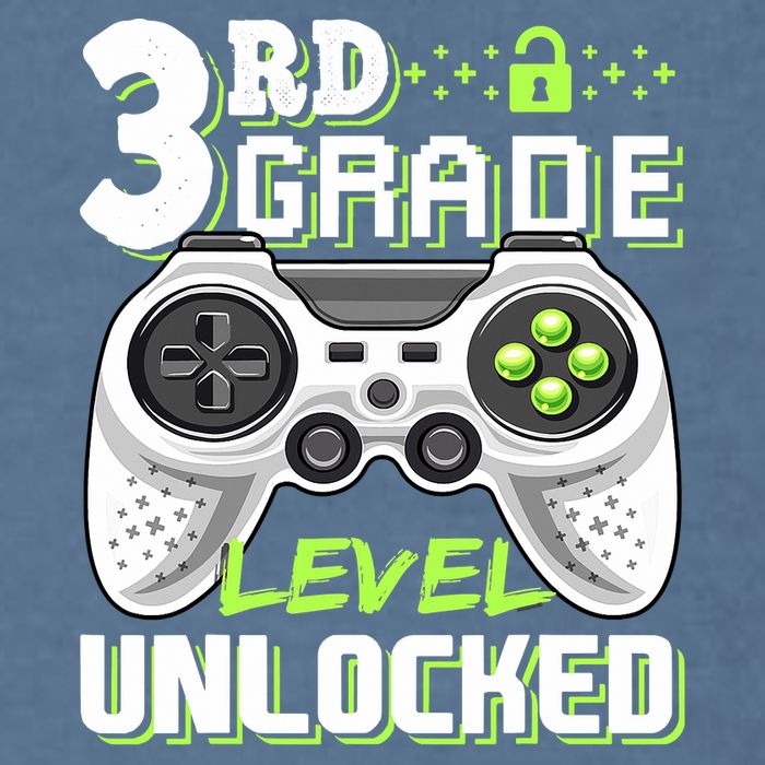 3rd Grade Level Unlocked For Back To School Garment-Dyed Sweatshirt