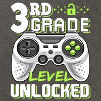 3rd Grade Level Unlocked For Back To School Cotton Canvas Backpack
