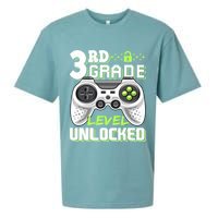3rd Grade Level Unlocked For Back To School Sueded Cloud Jersey T-Shirt