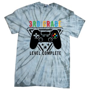 3rd Grade Level Complete Gamer Boy Graduation Gifts Tie-Dye T-Shirt