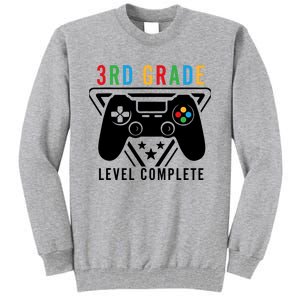 3rd Grade Level Complete Gamer Boy Graduation Gifts Tall Sweatshirt