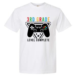 3rd Grade Level Complete Gamer Boy Graduation Gifts Garment-Dyed Heavyweight T-Shirt