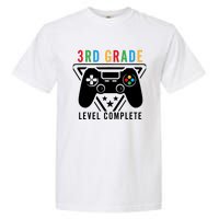 3rd Grade Level Complete Gamer Boy Graduation Gifts Garment-Dyed Heavyweight T-Shirt