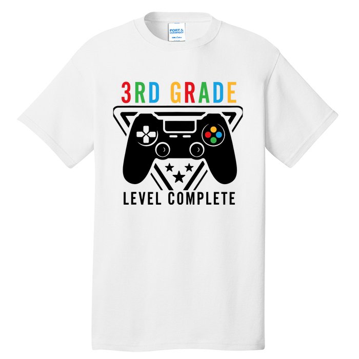 3rd Grade Level Complete Gamer Boy Graduation Gifts Tall T-Shirt