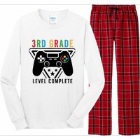 3rd Grade Level Complete Gamer Boy Graduation Gifts Long Sleeve Pajama Set