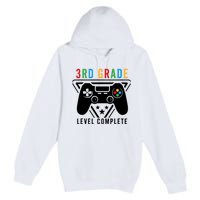 3rd Grade Level Complete Gamer Boy Graduation Gifts Premium Pullover Hoodie