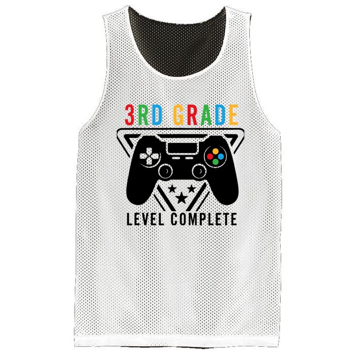 3rd Grade Level Complete Gamer Boy Graduation Gifts Mesh Reversible Basketball Jersey Tank