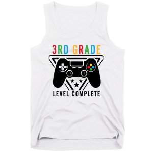 3rd Grade Level Complete Gamer Boy Graduation Gifts Tank Top