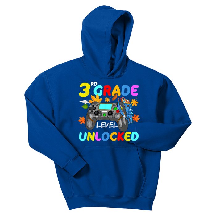 3Rd Grade Level Unlocked Game On 3Rd Grade Back To School Great Gift Kids Hoodie