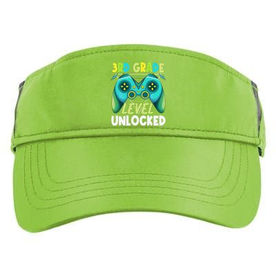 3rd Grade Level Unlocked First Day Back To School Adult Drive Performance Visor