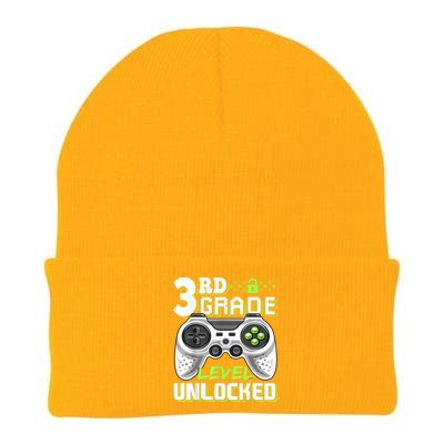 3rd Grade Level Unlocked Video Game Back To School Boy Knit Cap Winter Beanie