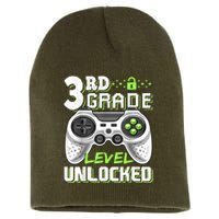 3rd Grade Level Unlocked Video Game Back To School Boy Short Acrylic Beanie