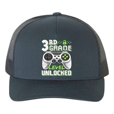 3rd Grade Level Unlocked Video Game Back To School Boy Yupoong Adult 5-Panel Trucker Hat