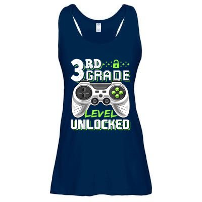 3rd Grade Level Unlocked Video Game Back To School Boy Ladies Essential Flowy Tank