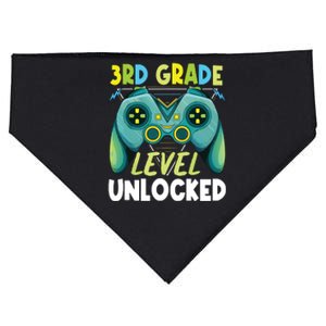 3rd Grade Level Unlocked First Day Back To School Boy USA-Made Doggie Bandana