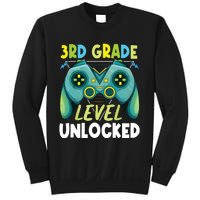 3rd Grade Level Unlocked First Day Back To School Boy Sweatshirt