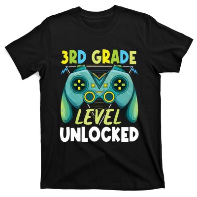 3rd Grade Level Unlocked First Day Back To School Boy T-Shirt