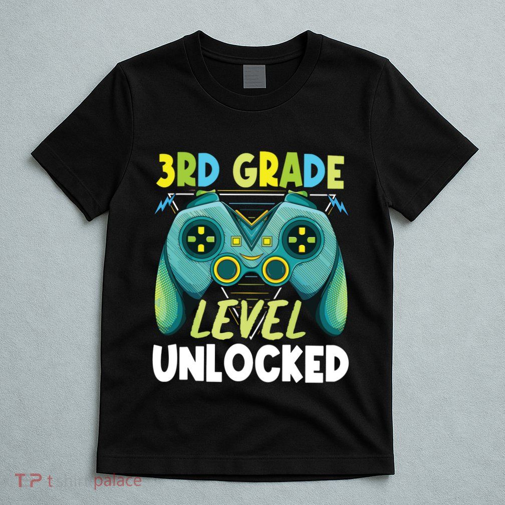 3rd Grade Level Unlocked First Day Back To School Boy T-Shirt