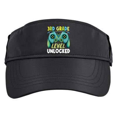 3rd Grade Level Unlocked First Day Back To School Boy Adult Drive Performance Visor