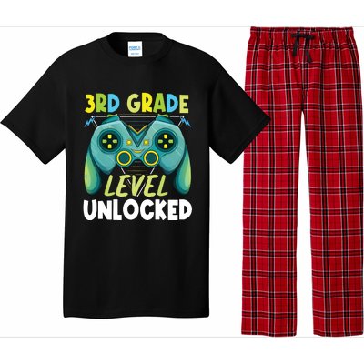 3rd Grade Level Unlocked First Day Back To School Boy Pajama Set