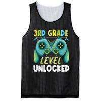 3rd Grade Level Unlocked First Day Back To School Boy Mesh Reversible Basketball Jersey Tank