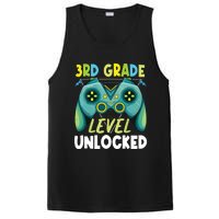 3rd Grade Level Unlocked First Day Back To School Boy PosiCharge Competitor Tank