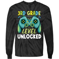 3rd Grade Level Unlocked First Day Back To School Boy Tie-Dye Long Sleeve Shirt