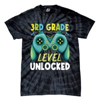 3rd Grade Level Unlocked First Day Back To School Boy Tie-Dye T-Shirt