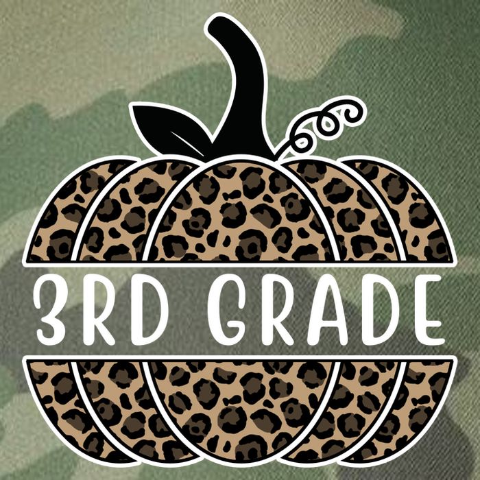3rd Grade Leopard Pumpkin Legacy Tie Dye Trucker Hat