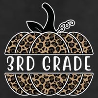 3rd Grade Leopard Pumpkin 7 Panel Mesh Trucker Snapback Hat