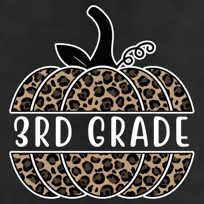 3rd Grade Leopard Pumpkin 7 Panel Mesh Trucker Snapback Hat