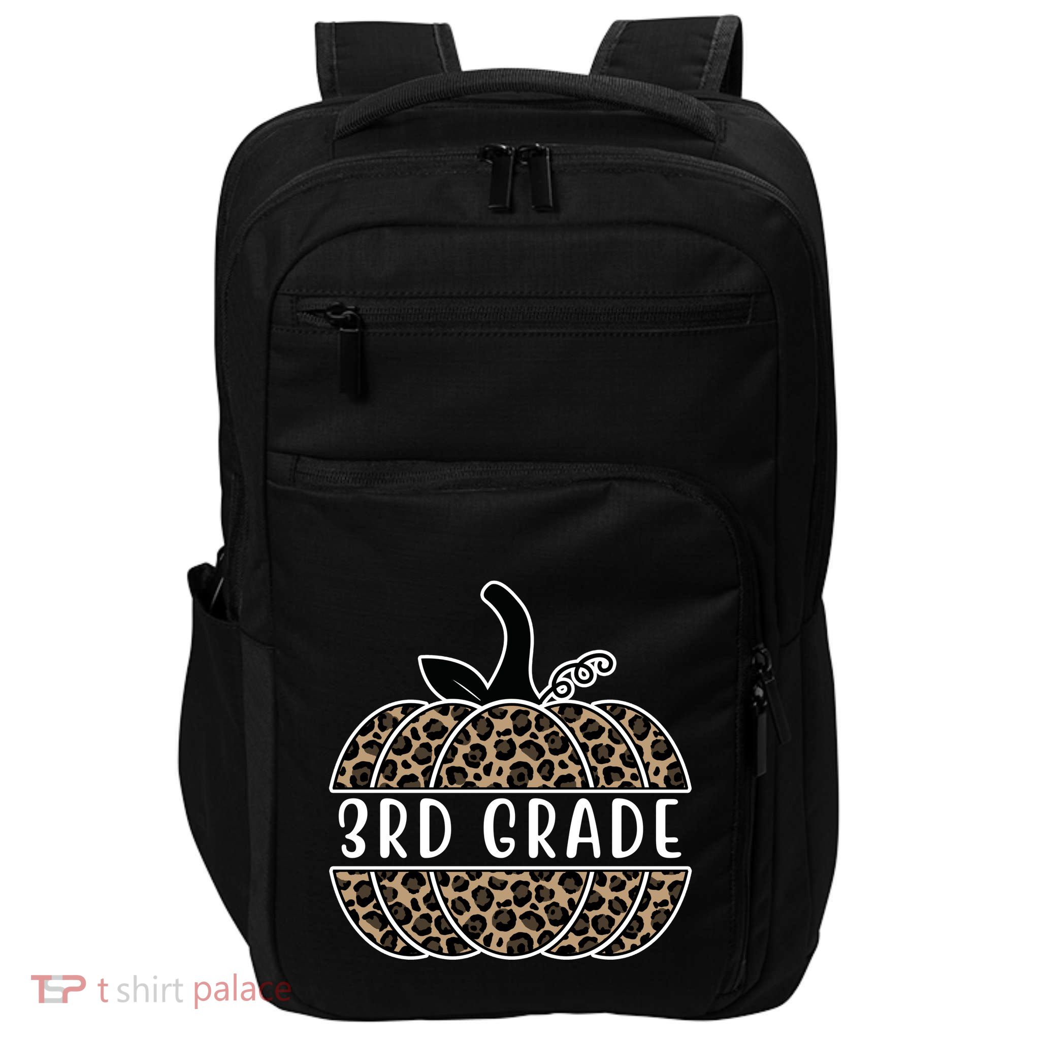 3rd Grade Leopard Pumpkin Impact Tech Backpack