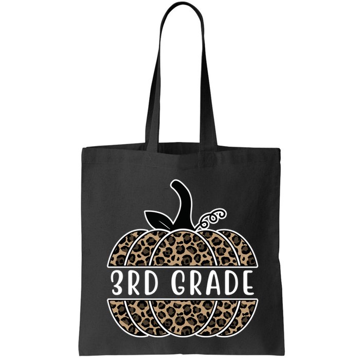 3rd Grade Leopard Pumpkin Bag