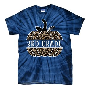 3rd Grade Leopard Pumpkin Tie-Dye T-Shirt