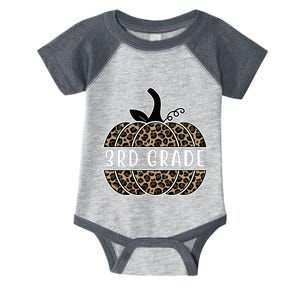 3rd Grade Leopard Pumpkin Infant Baby Jersey Bodysuit