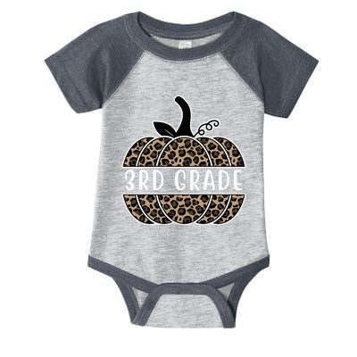 3rd Grade Leopard Pumpkin Infant Baby Jersey Bodysuit
