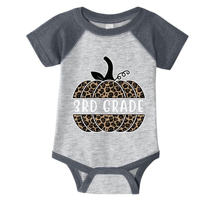 3rd Grade Leopard Pumpkin Infant Baby Jersey Bodysuit