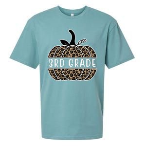 3rd Grade Leopard Pumpkin Sueded Cloud Jersey T-Shirt