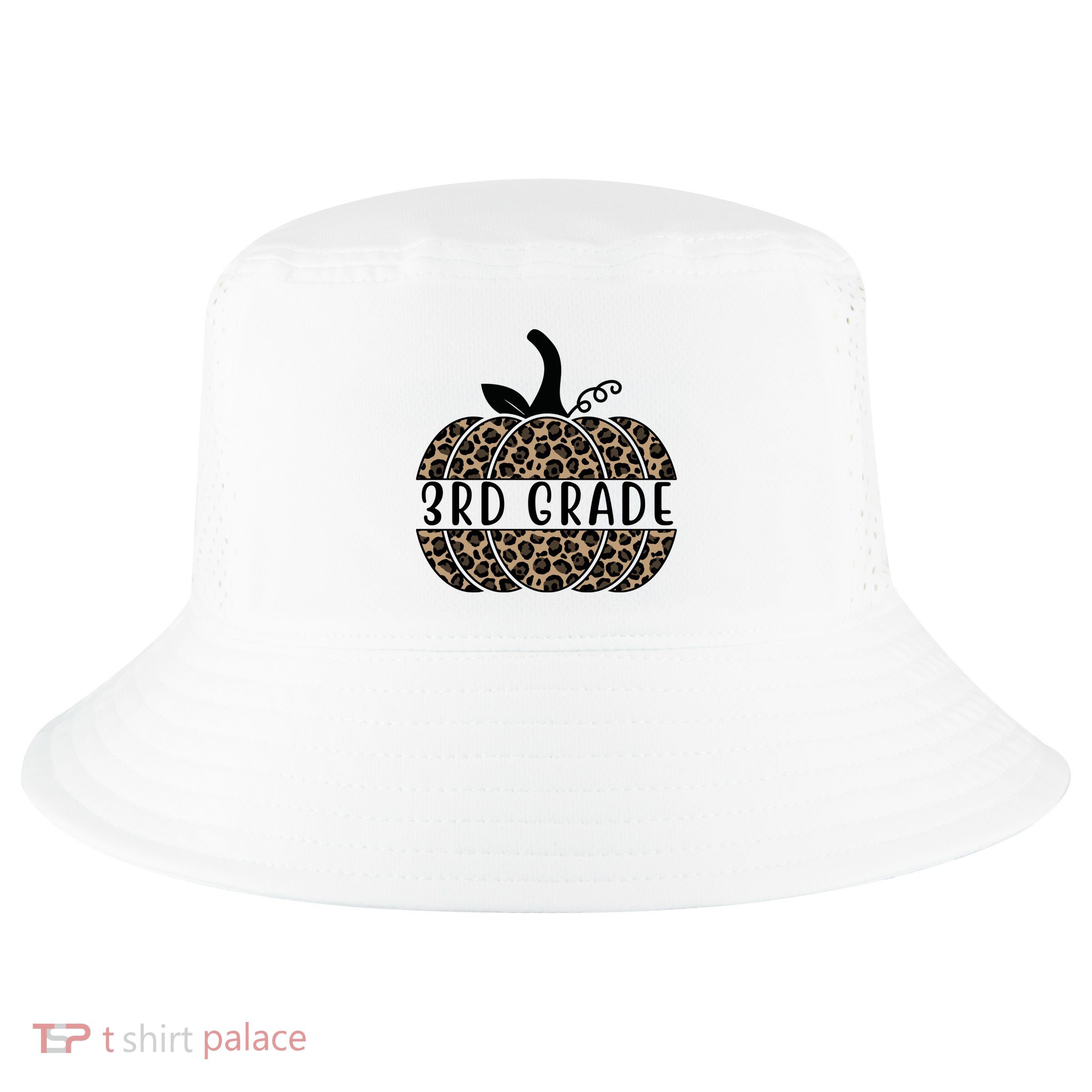 3rd Grade Leopard Pumpkin Cool Comfort Performance Bucket Hat